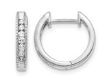 1/6 Carat (ctw SI1-SI2, H-I) Lab-Grown Diamond Hoop Earrings in 14K White Gold